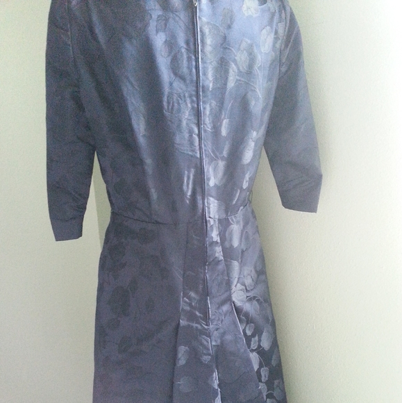 Vintage 60's floral brocade dress - Picture 4 of 4